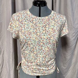 Gypsies & Moondust Floral Short Sleeve Top - Multicolor